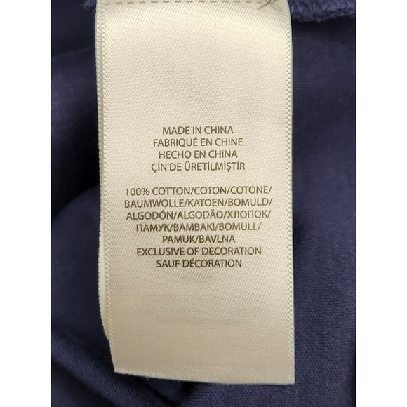 Polo Ralph Lauren Shirt Men M Navy Short Sleeve Classic Fit All Over Print Crest - Picture 7 of 8